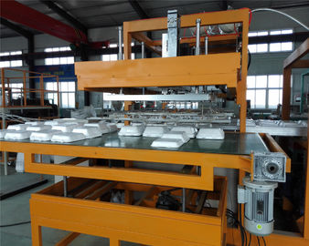 White Plastic Foam Food Container Machine Water Cooling PLC Controlled