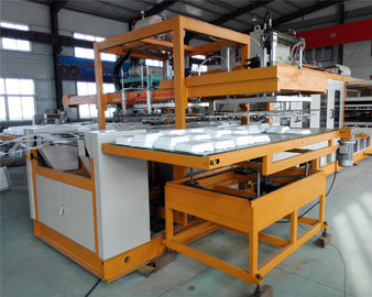 White Plastic Foam Food Container Machine Water Cooling PLC Controlled